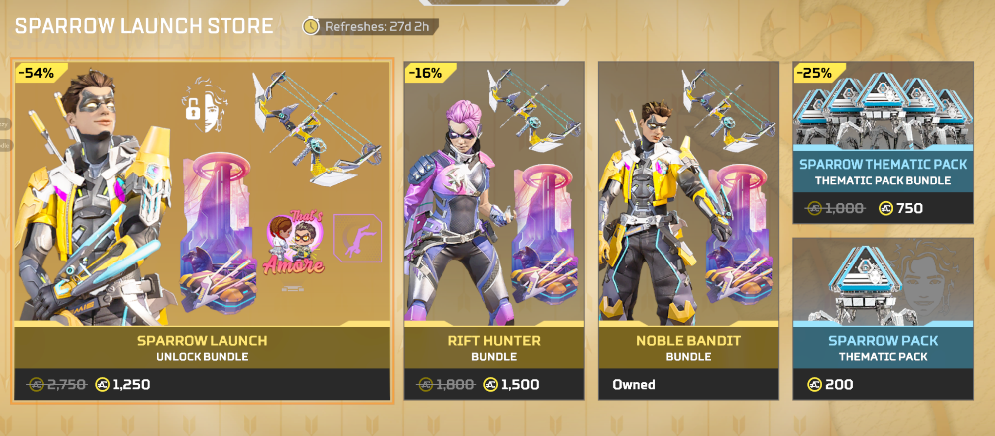 sparrow noble bandit bundle